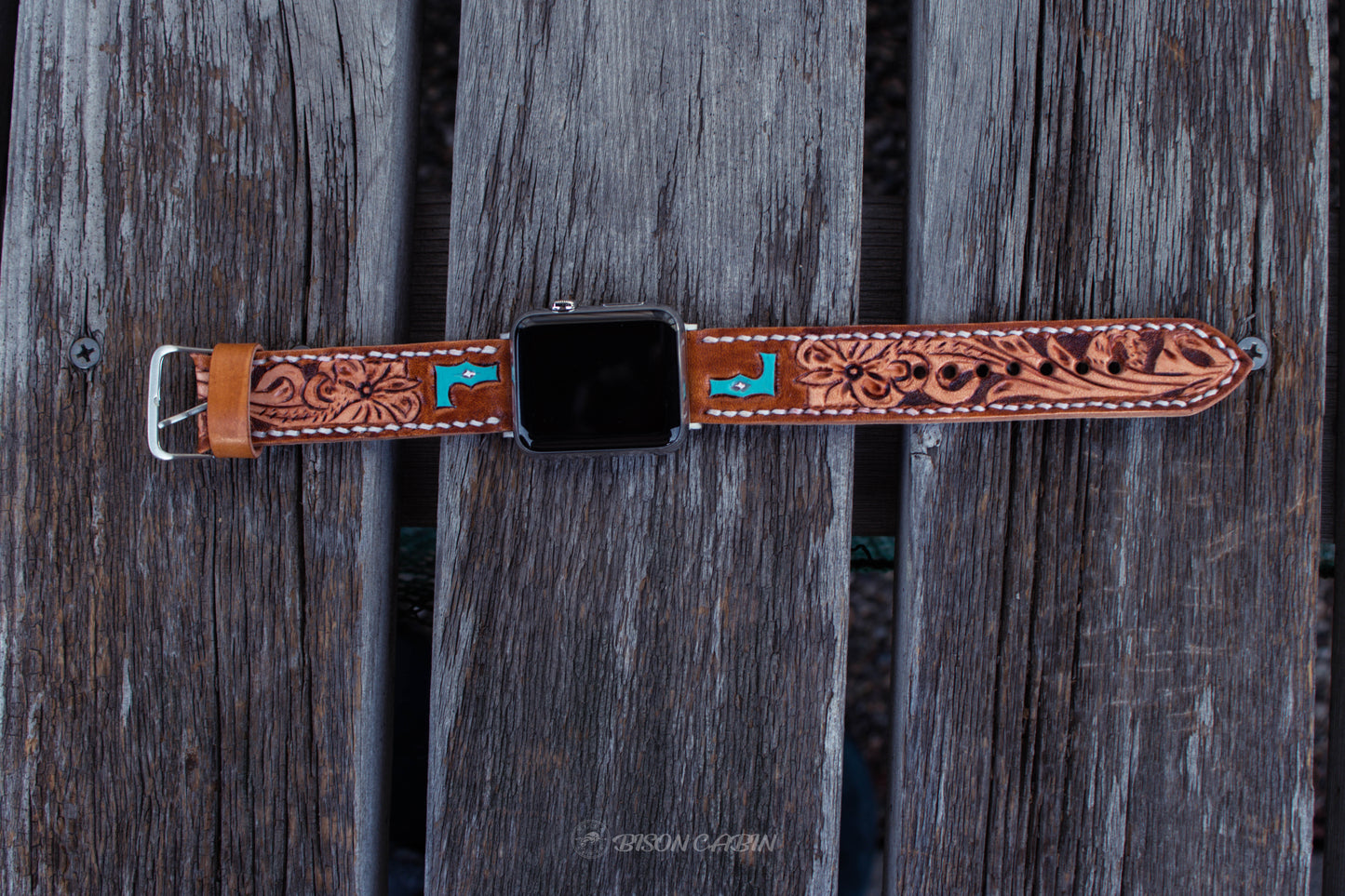 Handcrafted tooled leather Apple Watch band with intricate detailing, custom-made for a stylish and durable upgrade. Perfect for Apple Watch users seeking a unique, artisan leather strap , western tooled apple  watch bands, handmade leather straps, handcrafted leather tooled apple watch bands, tooled leather watch bands , handmade leather apple watch bands, hand tooled watch strap 