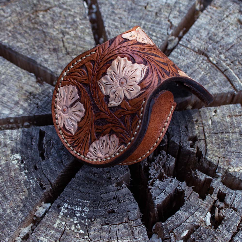 Leather Hand Tooled Coin Purse *New* - clothing & accessories - by